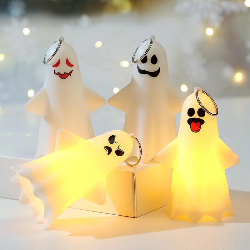 FrightLight Lampe Suspendue Halloween | LED Fantôme & Citrouille Lanterne | Décoration Effrayante et Belle