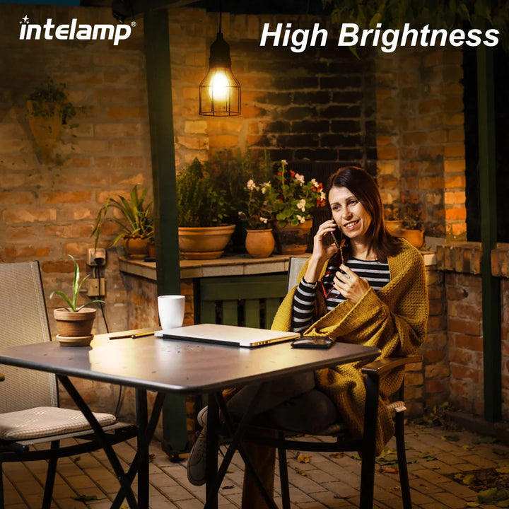 Lampe Solaire Suspendue SolunaBeam | Étanche & Rechargeable | Pour Jardin, Abri & Camping | 3 Modes d'Éclairage