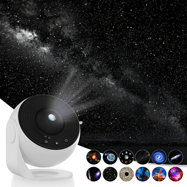 Projecteur Galaxie StellaNova | 13-en-1 Ciel Étoilé | Rotation à 360° & Minuteur | Lampe de Nuit LED