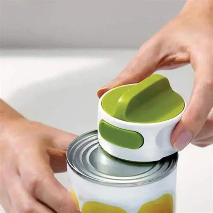 Twisto Ouvre-boîte Compact | Acier Inoxydable & Manuel | Économiseur d'Espace & Portable | Libération Facile