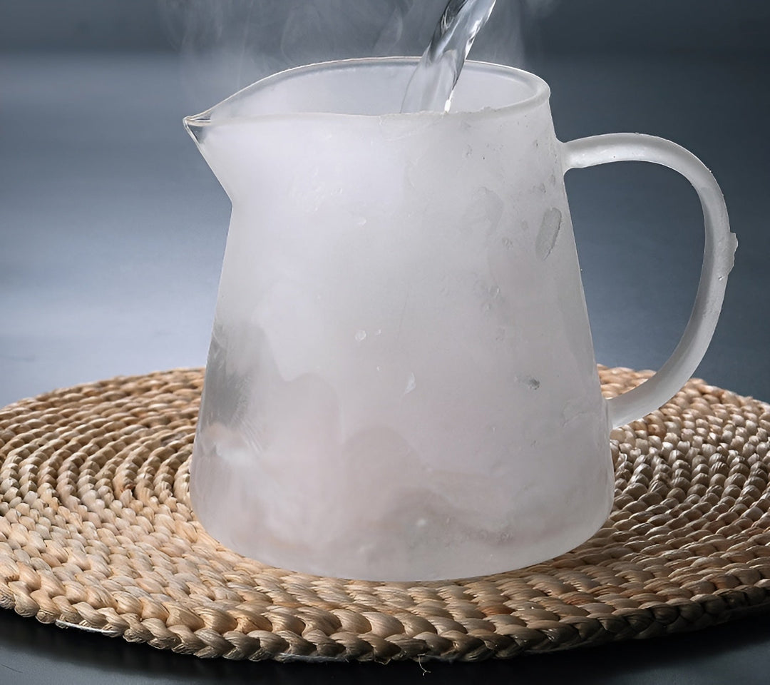 Théière Claritéa | Verre borosilicate | Avec filtre en acier inoxydable et couvercle en bois | Résistante à la chaleur et lavable au lave-vaisselle