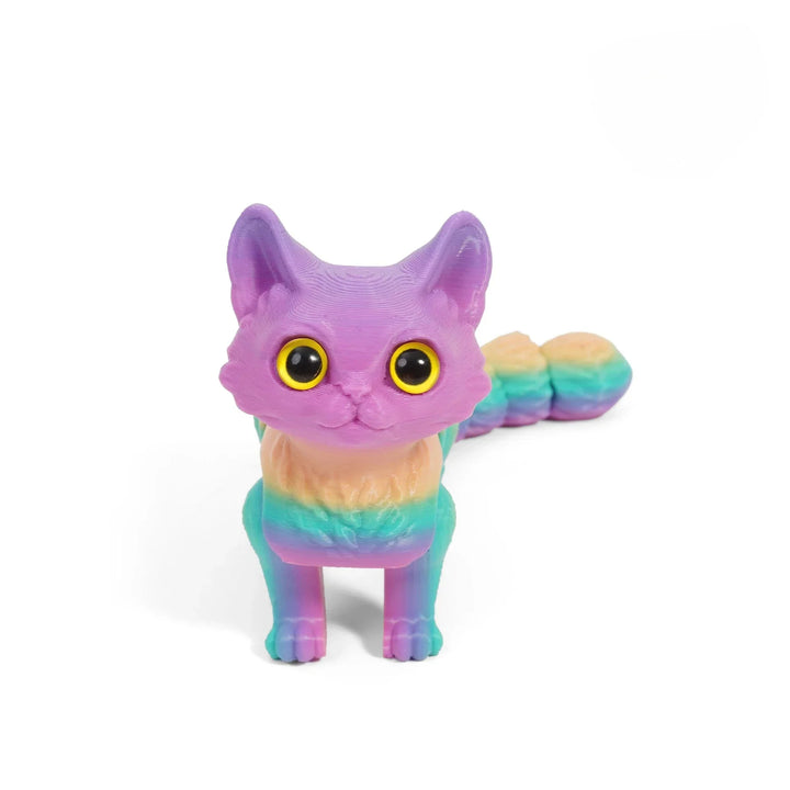 Figurine de chat 3D articulée | 12/16 cm | Déco & idée cadeau | Détails riches & flexible