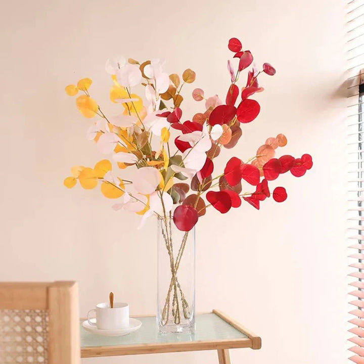 Eukalia | Branches d'eucalyptus artificielles | 87 cm de longueur | Décoration de haute qualité pour la maison et les événements