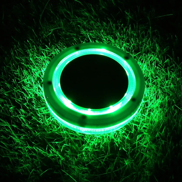 AquaGlow Lumière de Piscine Solaire | Flottante & Étanche | LED Bleue | 11,6×2,5 cm