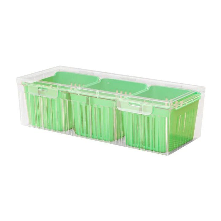 Organixo | Boîte de rangement | Compacte & Empilable | ABS | 22,7 x 9 x 6,7 cm