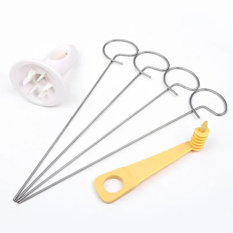 Coupe-légumes Spiraliseur Spirafino BBQTwist | Coupe-légumes en acier inoxydable pour chips & brochettes | Pour camping, cuisine & soirées barbecue