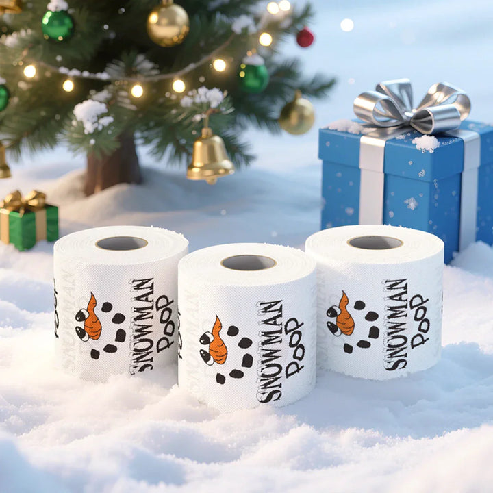 Papier toilette de Noël FestivaRoll | Papier à motif amusant | Bonne année 2026 | Décoration & fournitures de fête