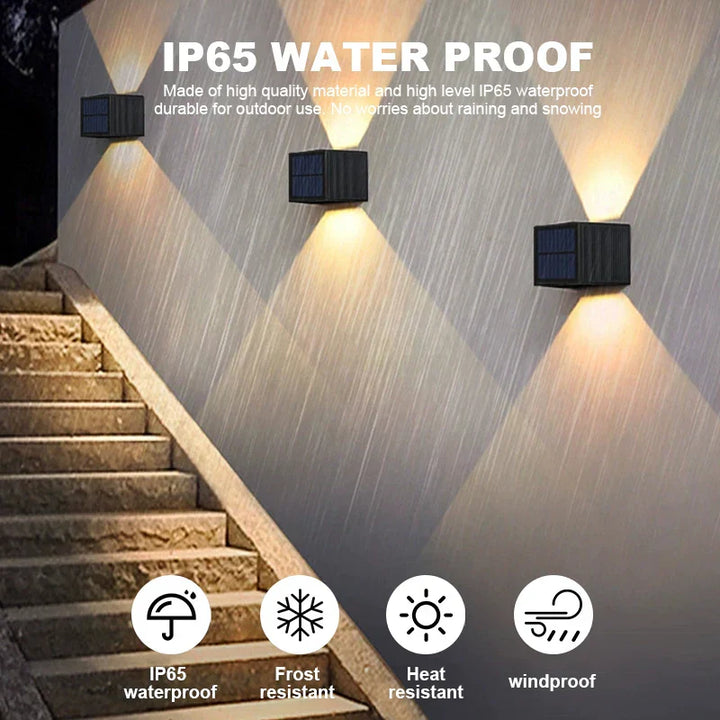 Applique Solaire SolaraBeam Flex | Blanc Chaud | IP65 Étanche | Angle de Lumière Réglable