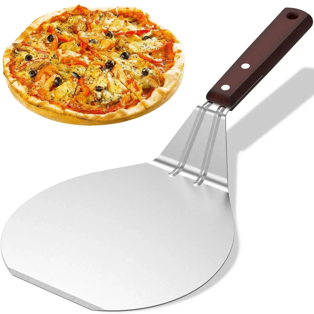 BakeLifter | Pelle à pizza avec poignée en bois | Antiadhésif & Léger | Pour pizza, pain & gâteaux | 16,5–30 cm