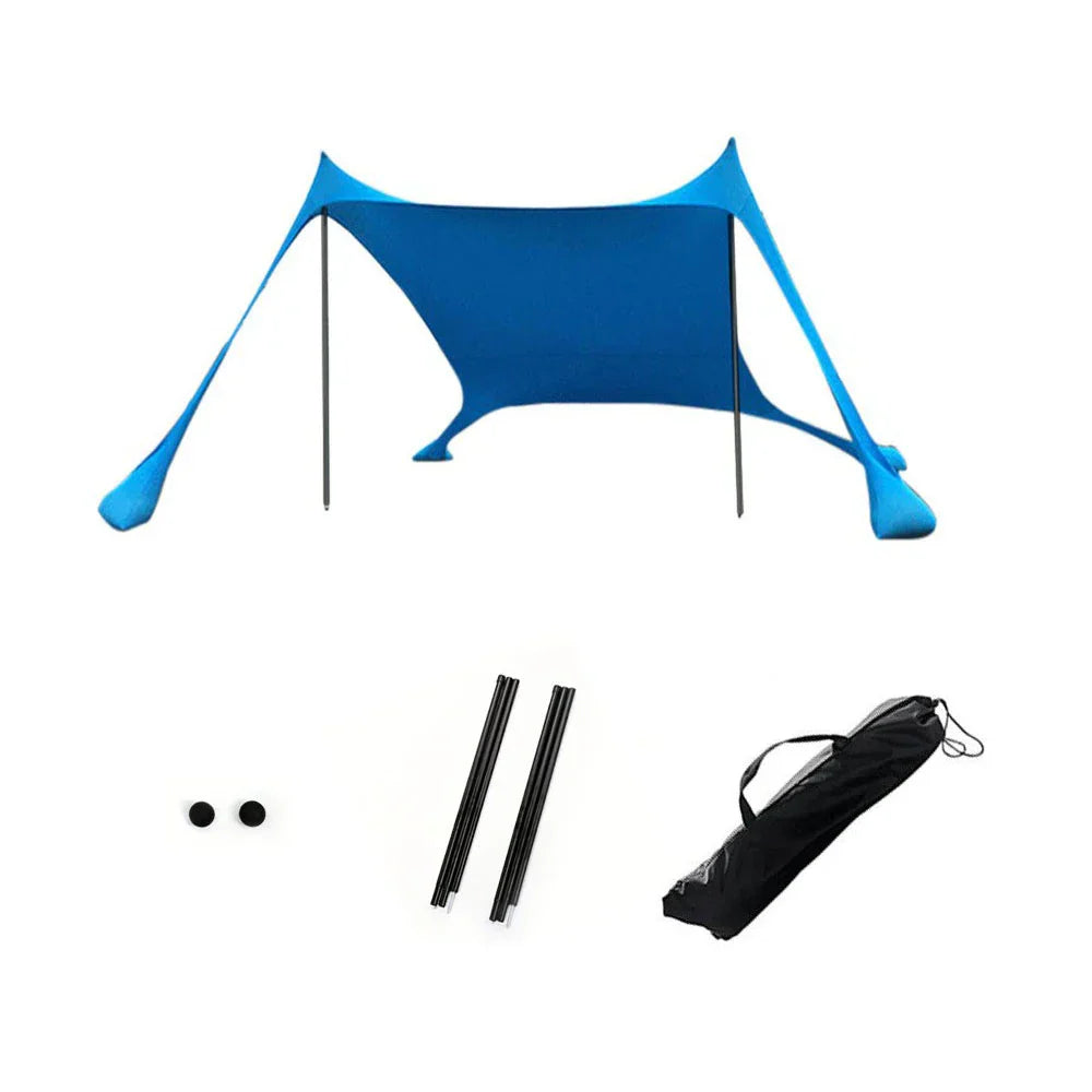 Solaviva Tente de Plage avec Protection UV UPF50+ | Coupe-vent & Imperméable | Pour 3–4 Personnes | 200×200×170 cm