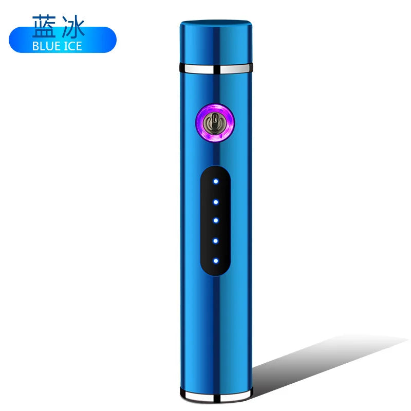 Voltrino Zylinder-USB-Feuerzeug | Technologie à double arc | Rechargeable & Résistant au vent | Élégant boîtier en métal pour hommes