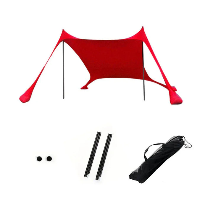 Solaviva Tente de Plage avec Protection UV UPF50+ | Coupe-vent & Imperméable | Pour 3–4 Personnes | 200×200×170 cm