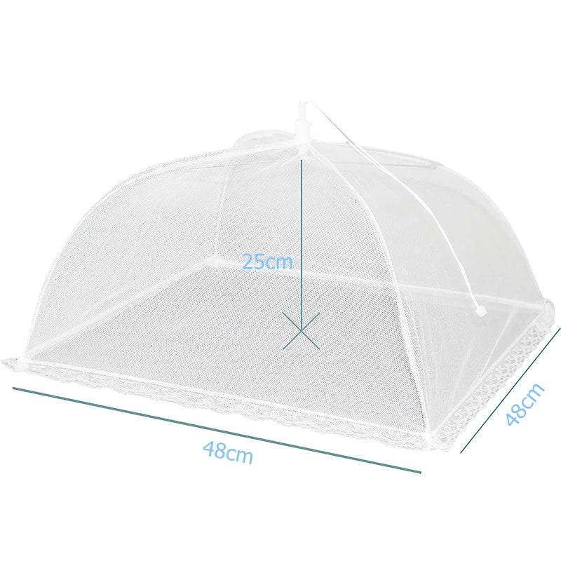 FrischNetz Couverture pliable pour aliments | Réutilisable & Respirant | Réseau anti-insectes pour l'extérieur & la cuisine | Léger & Économiseur d'espace