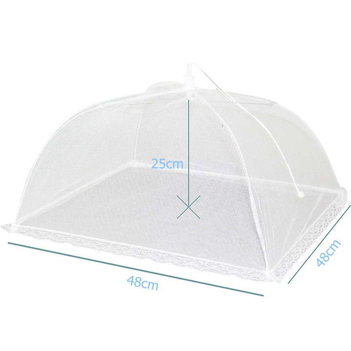 FrischNetz Couverture pliable pour aliments | Réutilisable & Respirant | Réseau anti-insectes pour l'extérieur & la cuisine | Léger & Économiseur d'espace