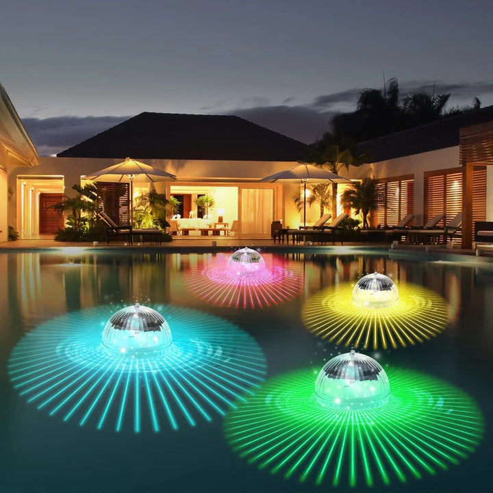 LumiGlobe Solar-Lampe Flottante | Changement de Couleur RGB | Boule LED Flottante IP65 | Pour Piscine, Étang & Jardin