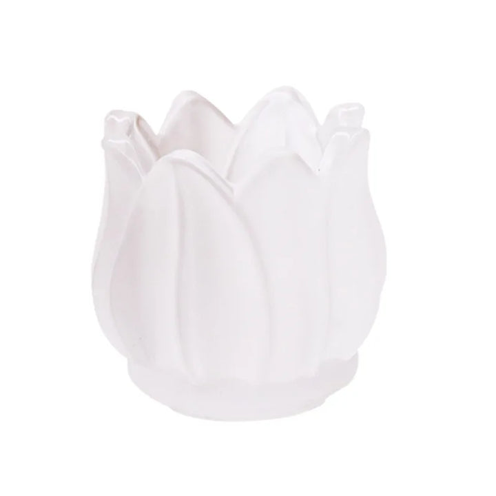 Bougeoir Tulivienne | Verre Vintage | Style Rétro Romantique | Transparent