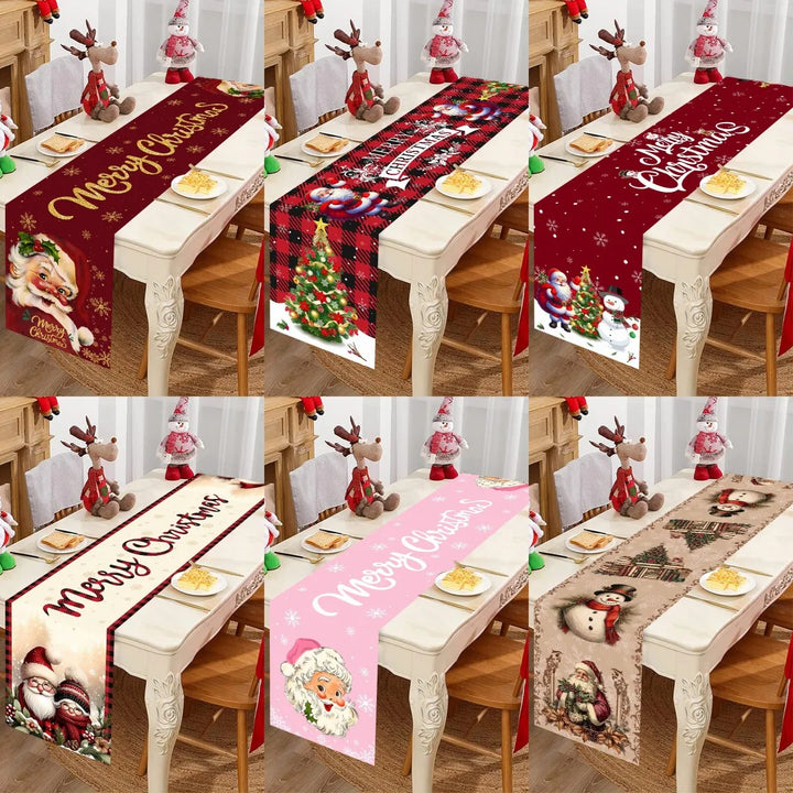FestiLoom Nappe de Noël | Design « Joyeux Noël » | 100 % Polyester | Décoration festive pour Noël & Nouvel An 2025/2026