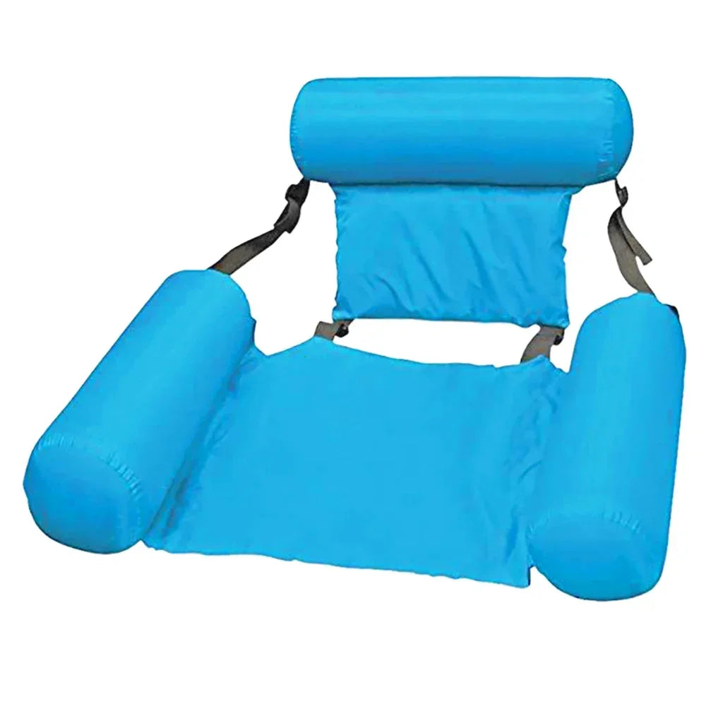Chaise suspendue gonflable | Réglable & Portable | AquaLiva Pool-Lounge pour plage & piscine – 100×120 cm