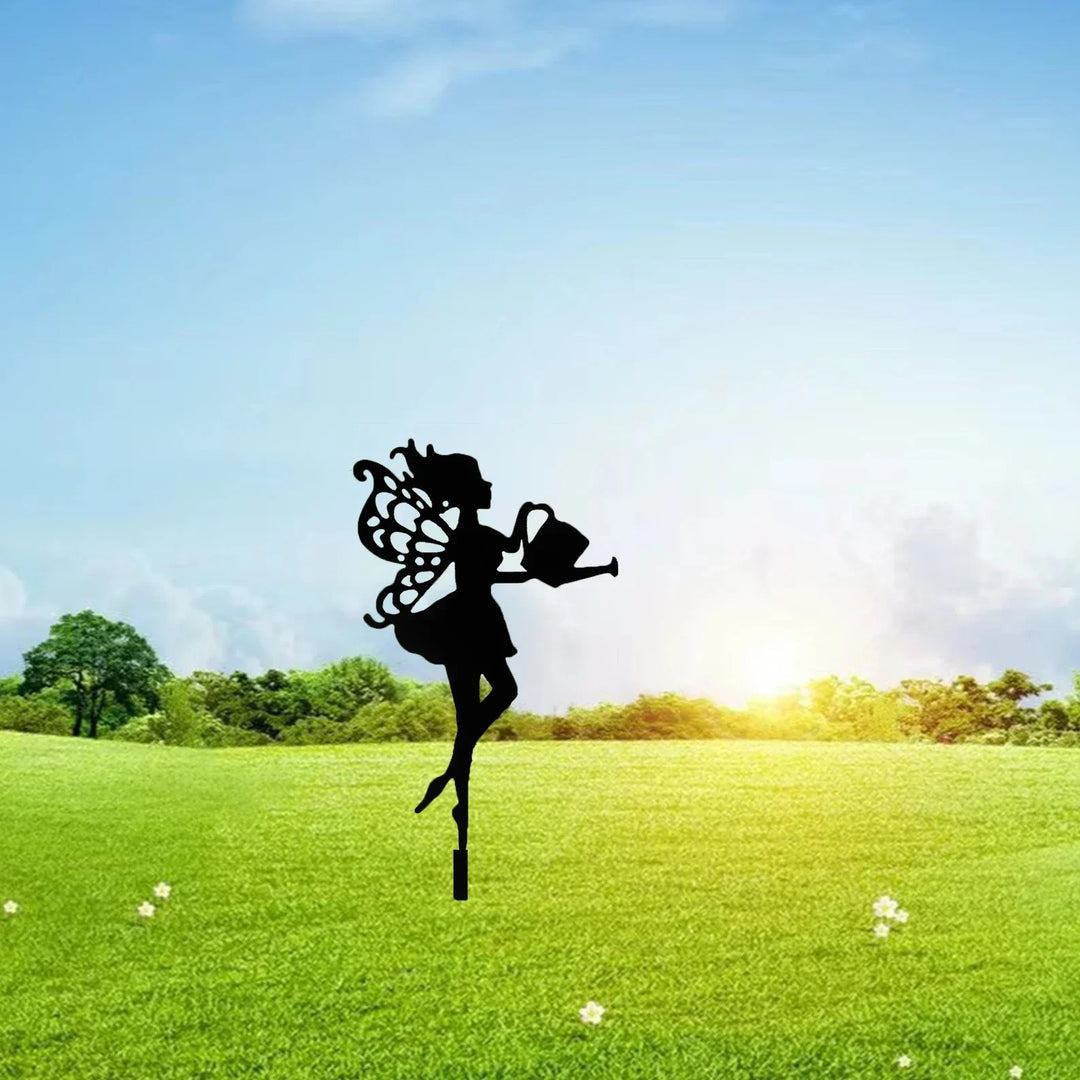 Figurine de jardin Mythura au style fantastique | Décoration en métal pour intérieur et extérieur | Sans électricité | Fer inoxydable
