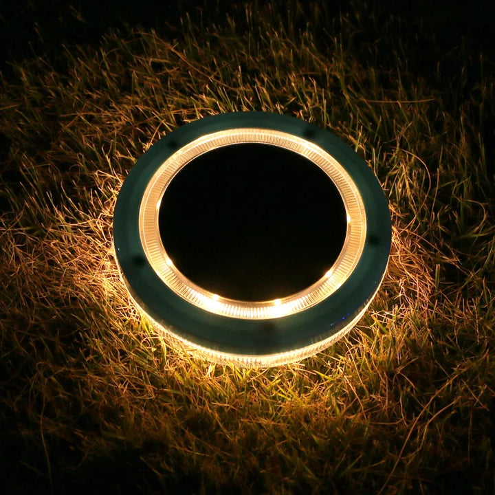AquaGlow Lumière de Piscine Solaire | Flottante & Étanche | LED Bleue | 11,6×2,5 cm
