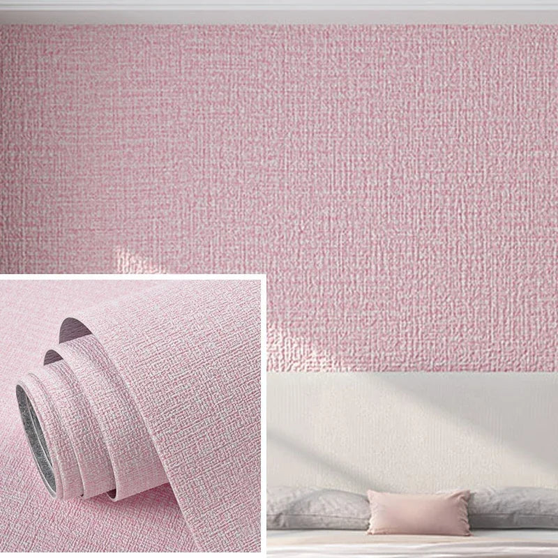 Papier peint 3D en lin autocollant Linovera | Imperméable, résistant à la moisissure & amortissant | Idéal pour le salon, la chambre & la cuisine