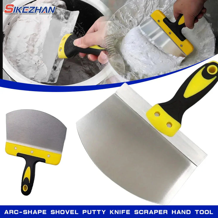 ProFlexa Spatule en Acier Inoxydable avec Poignée en Caoutchouc | Résistante à la Rouille & Flexible | Pour Peinture, Plâtre & Projets de Bricolage