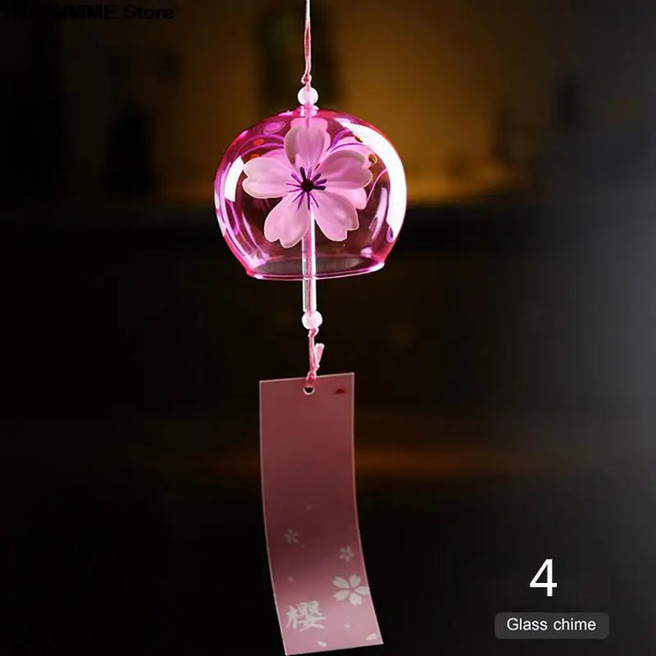 Cloche à vent en verre Hanabira | Style japonais | Son clair & pendentif décoratif | Fait à la main
