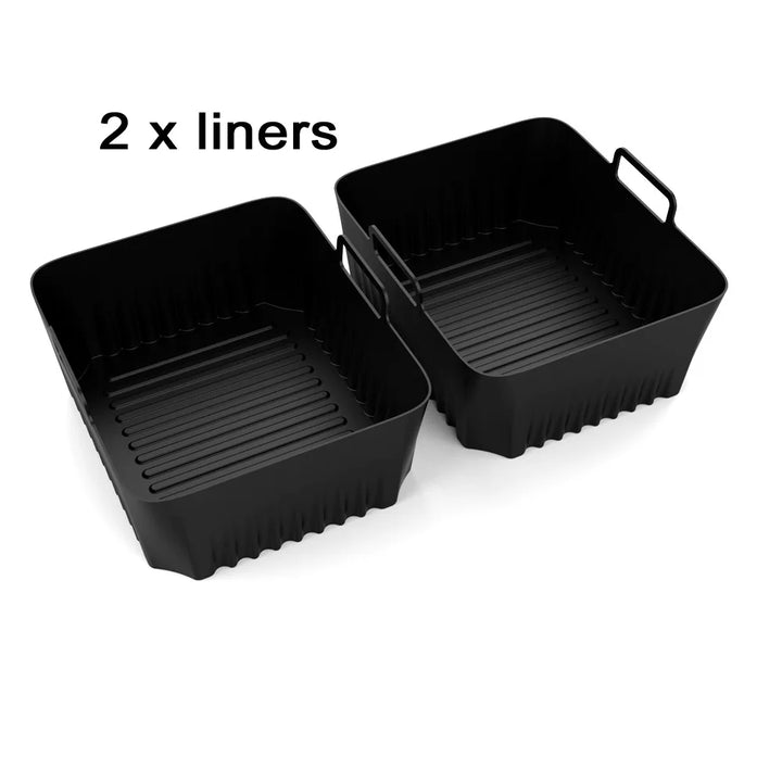 CrispyMate Insert en silicone | Pour friteuse à air chaud Ninja AF500UK | Réutilisable & Antiadhésif | 5,2 L & 10,4 L