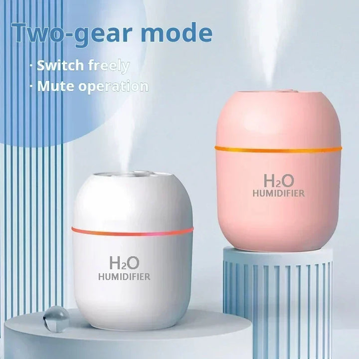AEROAURA Mini Humidificateur | Silencieux <36 dB | Lumière d'ambiance LED | Arrêt automatique