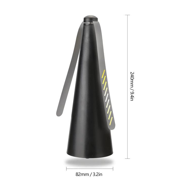 AeroLumen Naturguard Répulsif à Mouches Ventilateur de Table | Ventilateur Anti-Insectes Rotatif à 360° | Silencieux & Sûr | Pour Extérieur, Camping, Pique-Nique