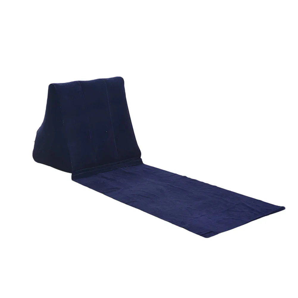 Matelas de plage gonflable avec dossier | Pliable et confortable | Coussin de voyage et de camping AirLounge