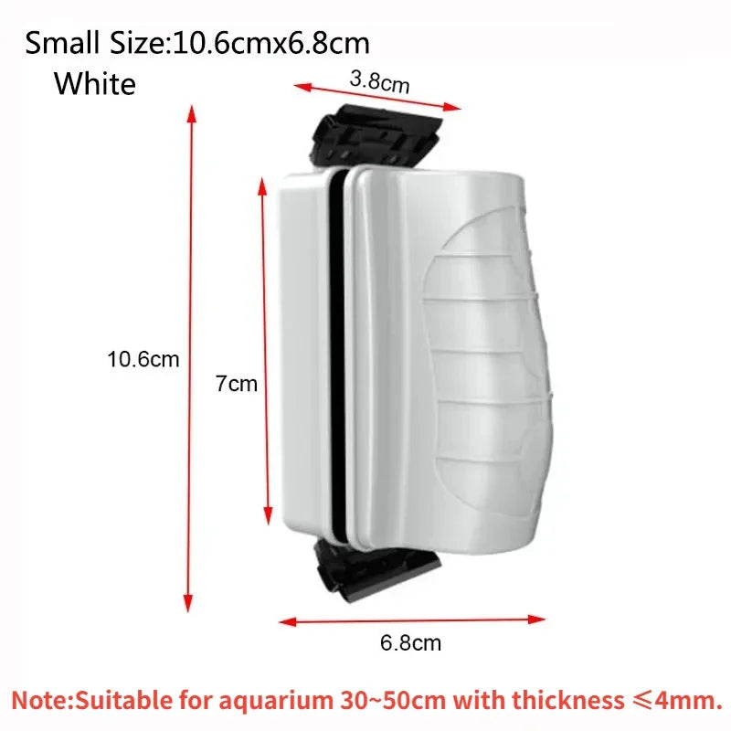 Aimant de nettoyage pour aquarium | Brosse à algues flottante | Pour une épaisseur de verre jusqu'à 0,4 cm