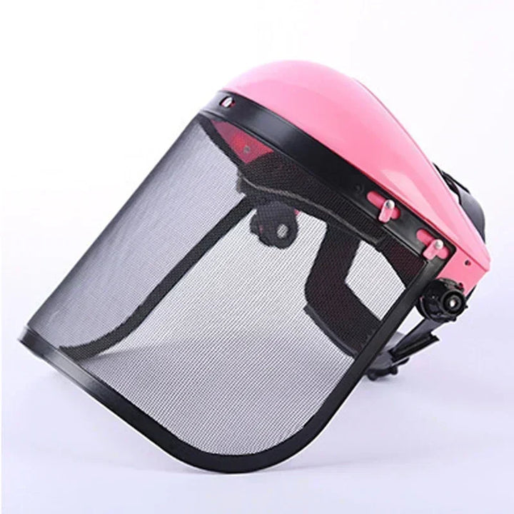 Casque de protection SafeCut | Protection en acier inoxydable pour le visage pour le jardin et la construction | Masque complet contre les éclaboussures et les chocs | 39×20 cm