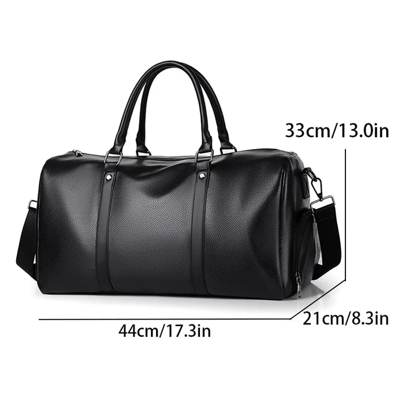 Sac de voyage Ravemo Roadster | Sac de sport rétro en PU imperméable | 44×33×21 cm | Pour les courts séjours, l'entraînement & la moto