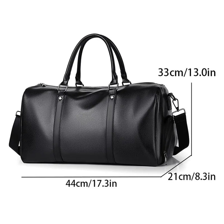 Sac de voyage Ravemo Roadster | Sac de sport rétro en PU imperméable | 44×33×21 cm | Pour les courts séjours, l'entraînement & la moto