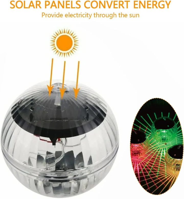 LumiGlobe Solar-Lampe Flottante | Changement de Couleur RGB | Boule LED Flottante IP65 | Pour Piscine, Étang & Jardin