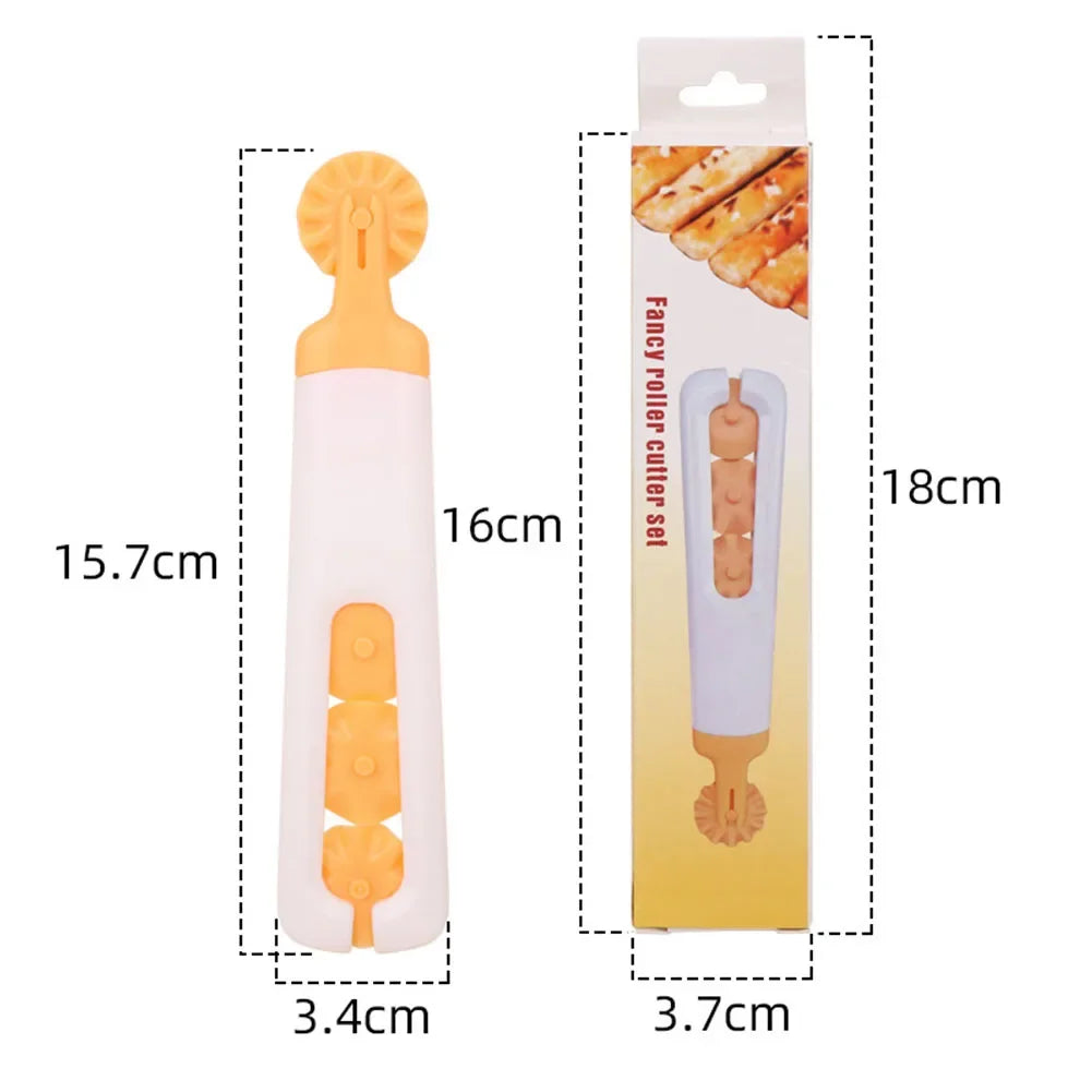 Bakelo Rouleau à pâtisserie Cutter | Cutter de pâte polyvalent | 15,7 × 3,4 cm | Aide à la cuisson en plastique