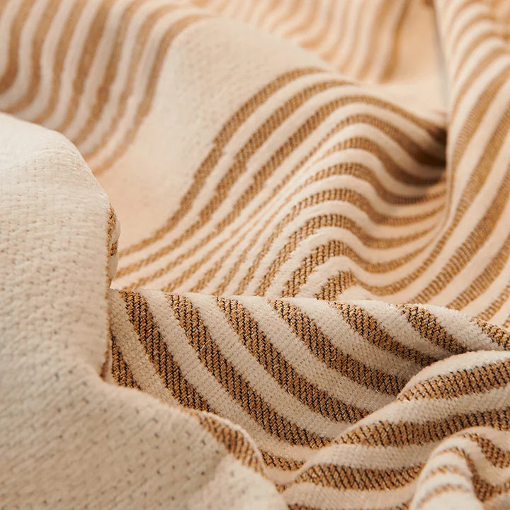 ScandiLoom Couverture à Franges | Quatre Saisons | Protection de Canapé & Grattage | Couverture & Tapis en un