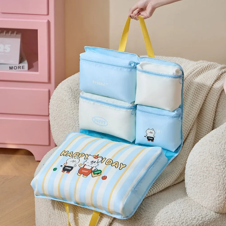 Sac de voyage pliable Luvoya TravelFlex | Organiseur suspendu résistant à la poussière avec poignée | 74,5×45 cm déplié | Léger, résistant à l'eau et polyvalent
