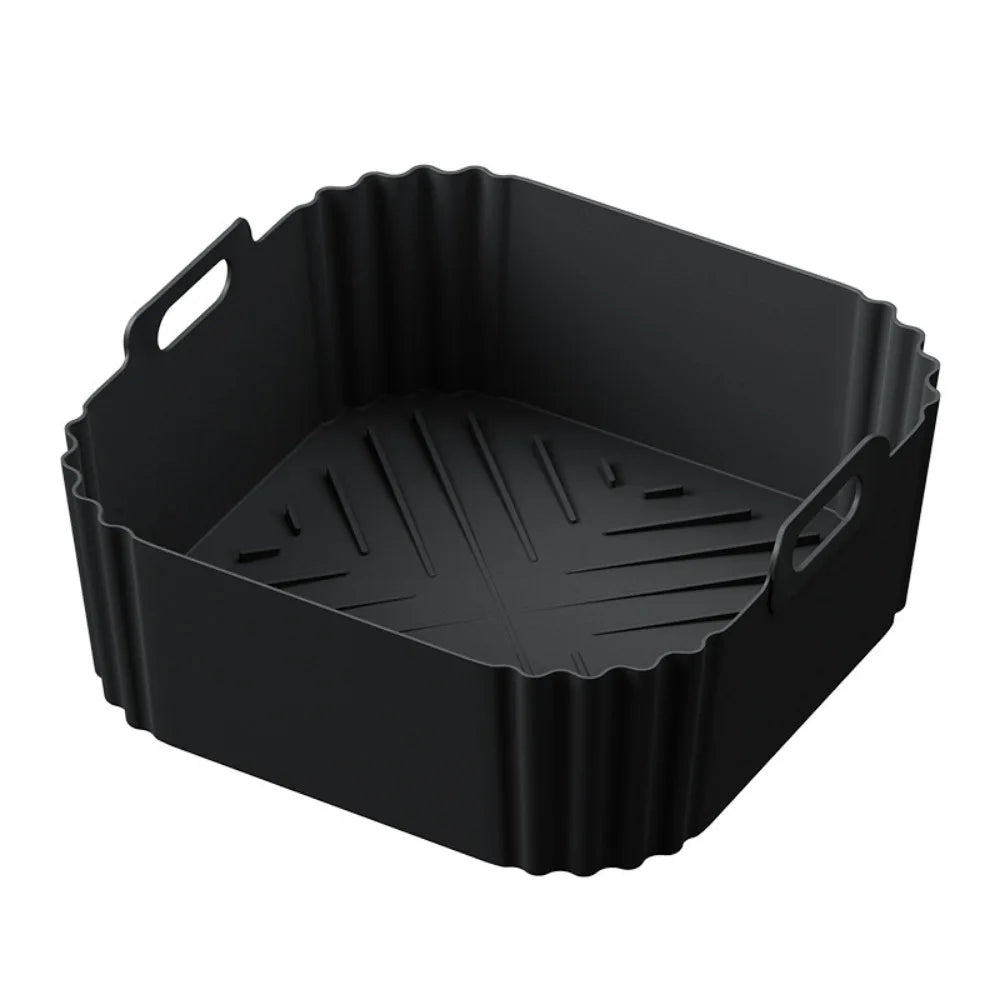 CrispEase | Insert en silicone pour friteuses à air chaud | Réutilisable & Antiadhésif | Ø 22,5 cm | Pour modèles de 5 à 8 QT