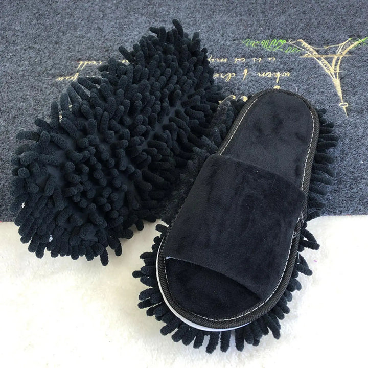 CleanSteps Chaussons en Microfibre | Chaussures 2-en-1 & Mop | Lavables & Antidérapants | Convient à tous les types de sols