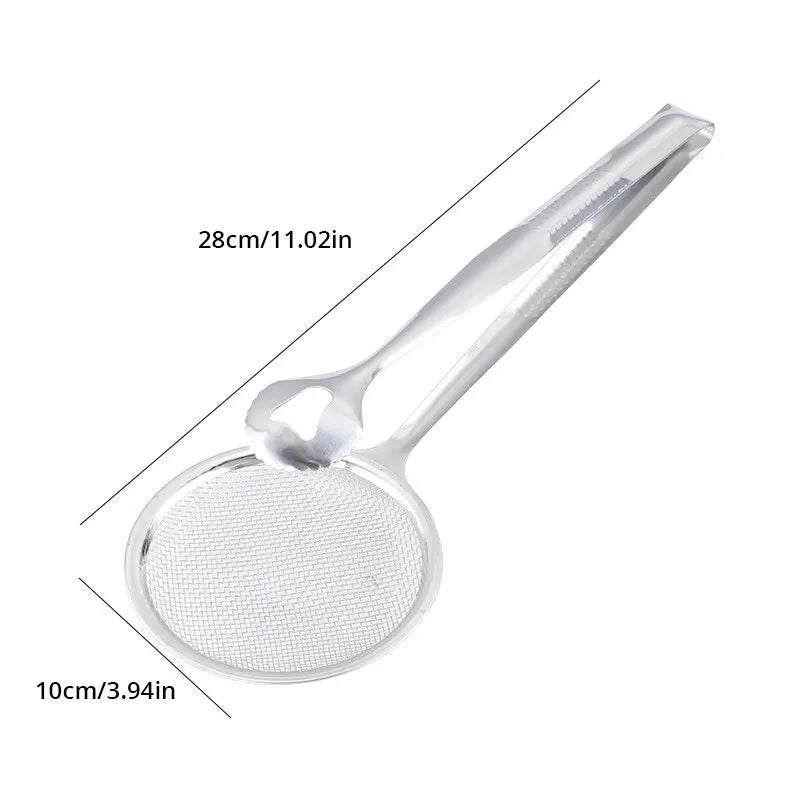 CulinaScoop Cuillère Filtrante en Acier Inoxydable | 28×10 cm | Polyvalente & Durable
