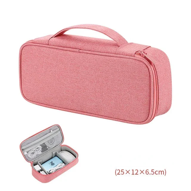 TechTidy TravelSafe Organisateur de Câbles de Voyage | Imperméable & Compact | Pour Voyages & Accessoires Électroniques | Disponible en M & L