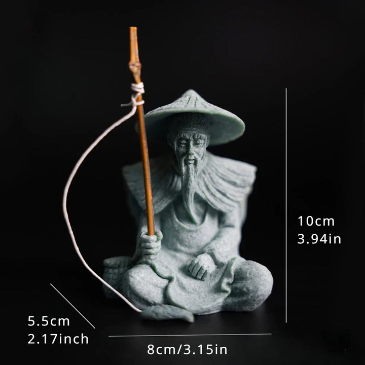 Figurine en grès TerraMini | Figurine miniature de jardin et de décoration | Statue artisanale pour pots de fleurs et aménagement paysager