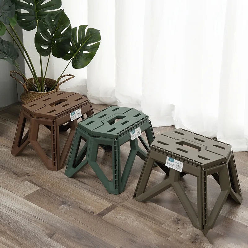 CampFold Tabouret Pliant | Tabouret de Camping Pliable | Haute Capacité de Charge | Compact & Résistant aux Intempéries