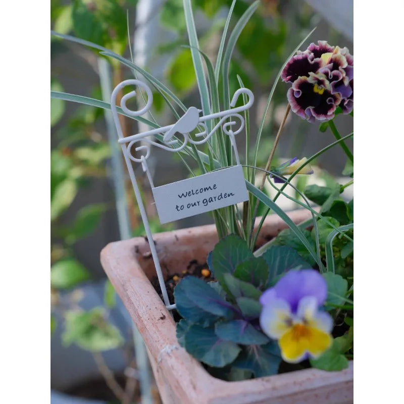 IronBloom | Support de fleurs rétro en fer forgé | Design de clôture antique | Décoration de balcon et de jardin