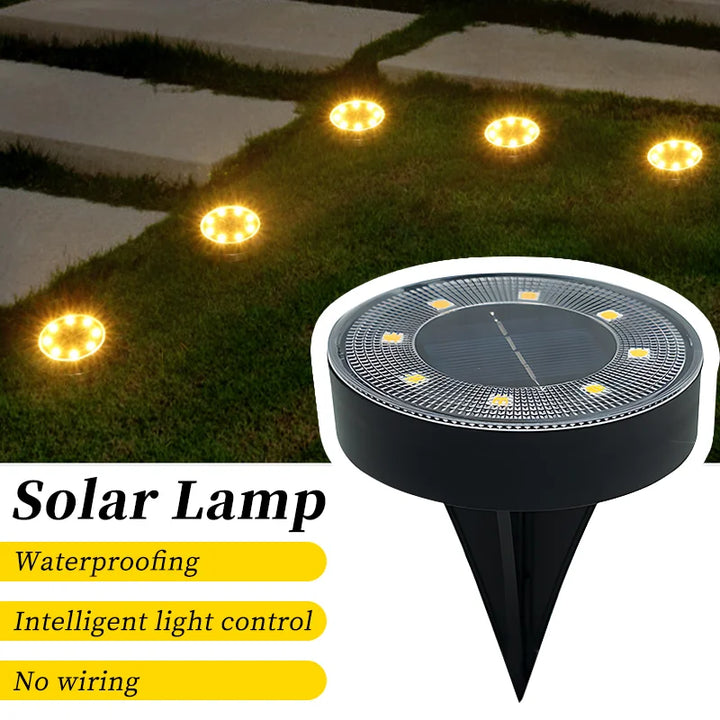 Terraluna Solar Lampe de sol LED | IP68 Étanche | Contrôle automatique de la lumière | Pour jardin, chemin et terrasse