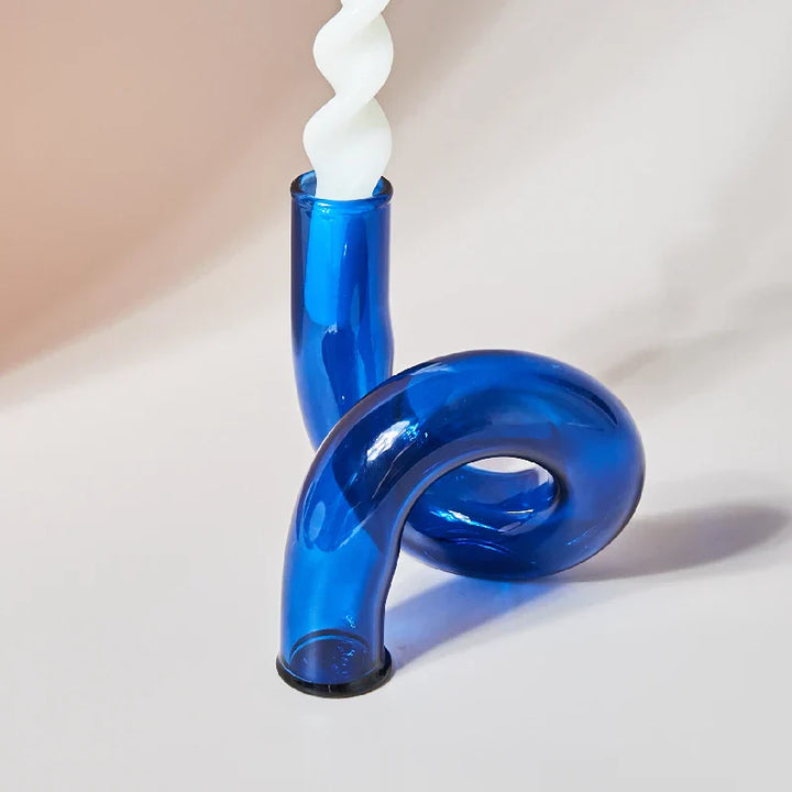 VetroLume | Vase en Verre Fait Main | Verre Borosilicaté Transparent | Vase Décorative Ø12 × H11 cm