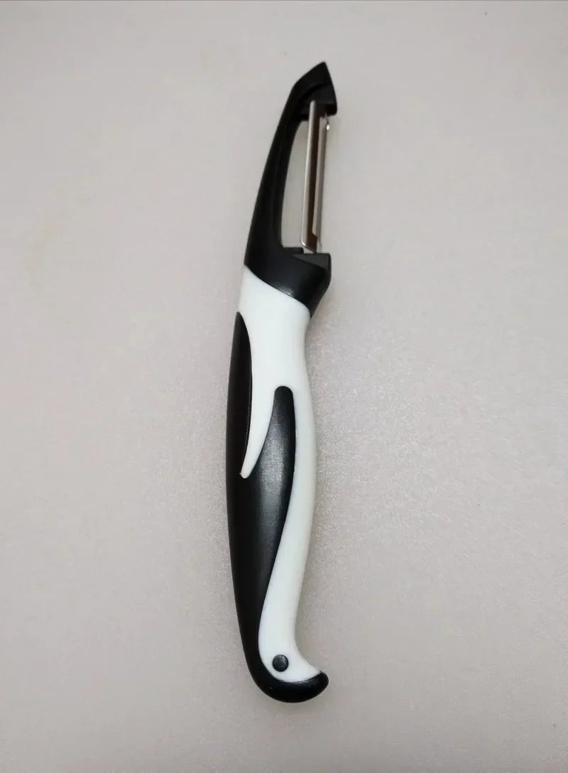 Peelino Éplucheur à légumes avec lame en acier inoxydable et poignée ergonomique | 18,3 × 2,4 cm | Pour fruits et légumes | Compatible lave-vaisselle
