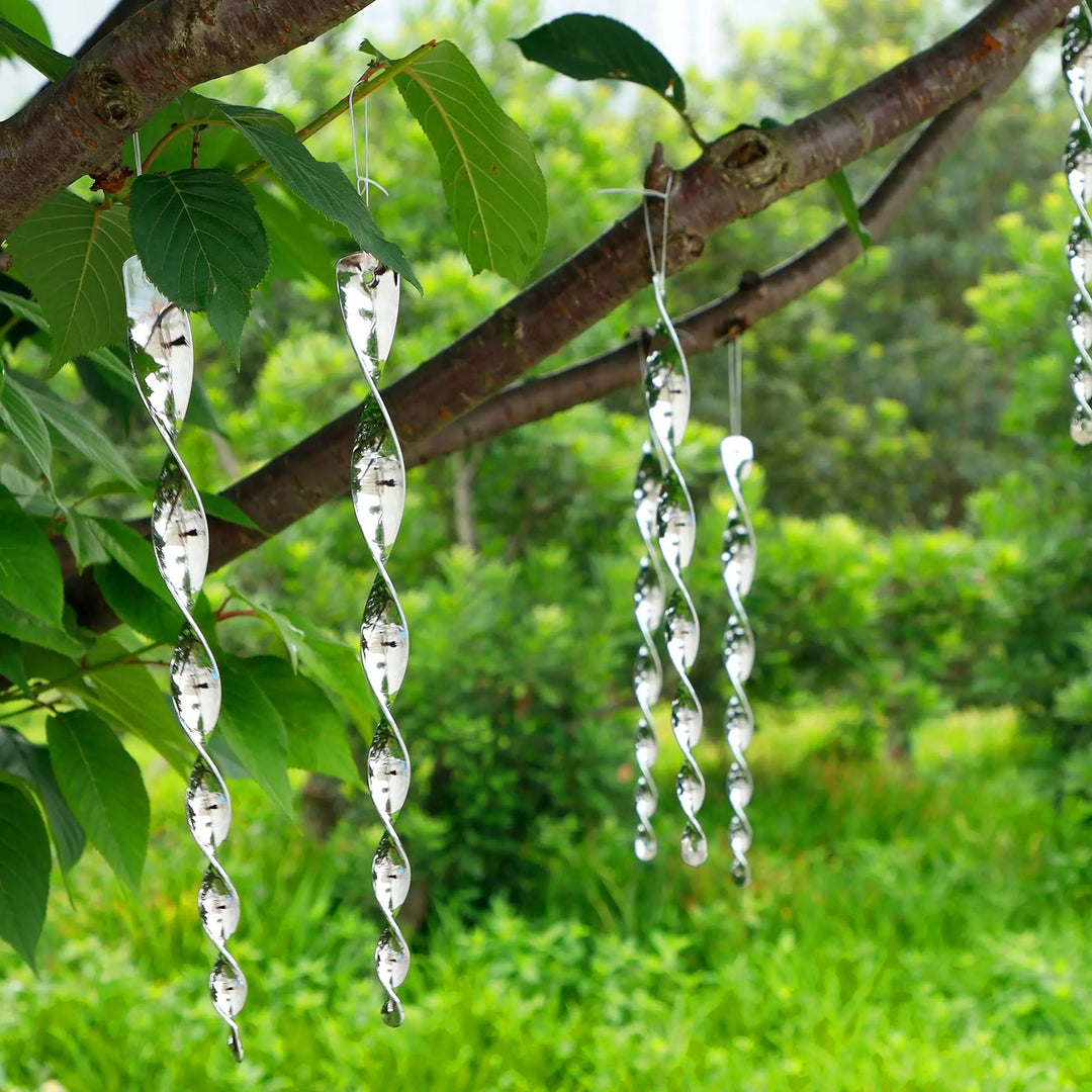 Tiges effaroucheuses BirdGuard Reflect 12 pièces | 30 cm | Décoration de jardin réfléchissante | Repousse les oiseaux & protège les fruits, légumes & plates-bandes